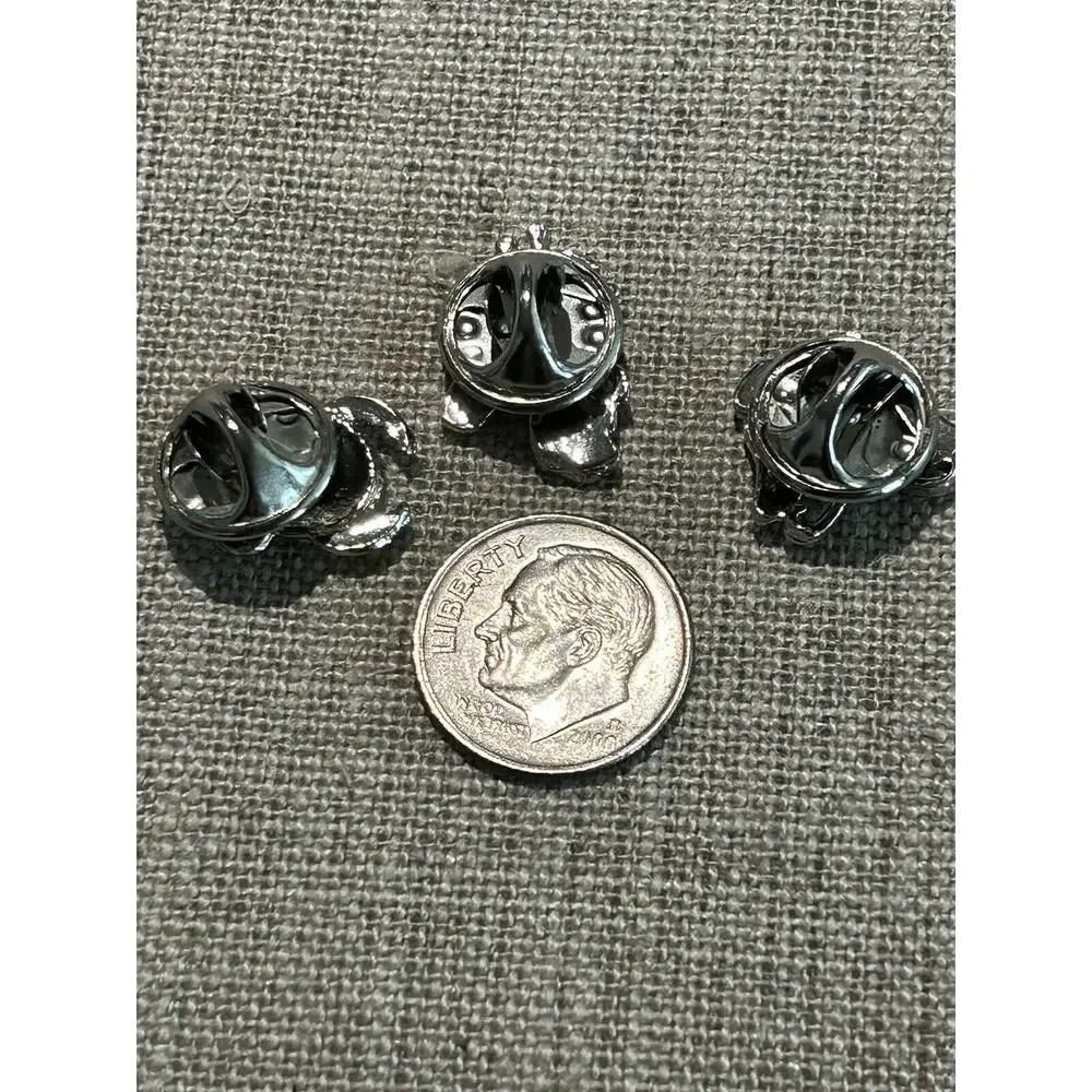 3 Vintage Lapel Pin Bug Enamel Rhinestones Jewelry Insect Bug Brooch‎ NOS Lot #2